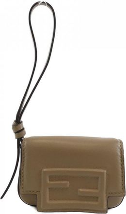 Fendi Brown Leather Pouch (Pre-Owned)