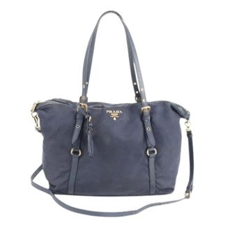 Prada Pre-owned Handbags, female, Blue, Size: ONE SIZE Pre-owned Vintage Tote Bag