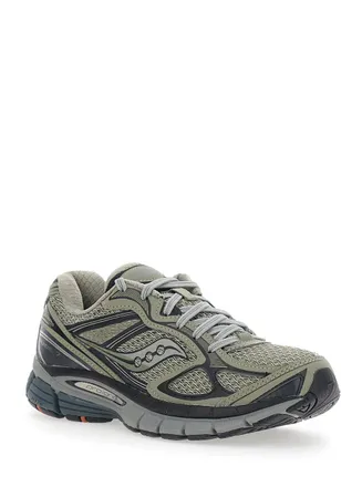 Saucony Unisex Sneakers Progrid Guide7 Green Tech Fabric Trainers