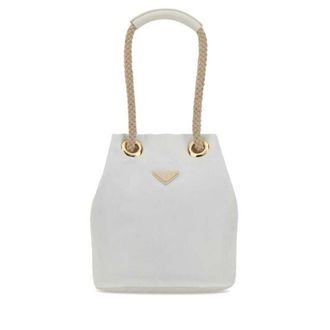 Prada White Re-Nylon Prada Mariner Bucket Bag Bianco Borse A Secchiello