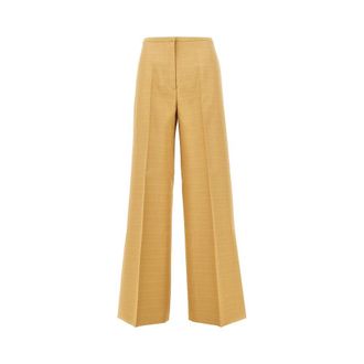 Alberta Ferretti Wide pants with hem slit Woman 40