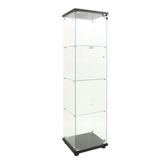 OEM Vitrina Expositora, Dise&ntilde;o Moderno, Capacidad De Carga Ajustable, Color Negro