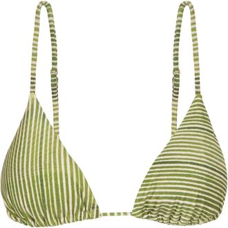 Lenny Niemeyer striped triangle bikini top - Green