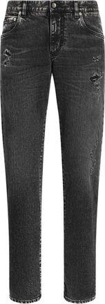 Dolce & Gabbana Jeans con effetto vissuto - Nero