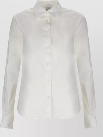 Aspesi slim fit cotton shirt long sleeves collar