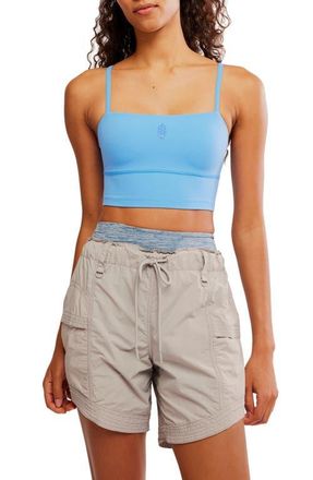 Free People FP Movement Never Better Longline Sports Bra in Riviera Blue at Nordstrom, Size X-Large