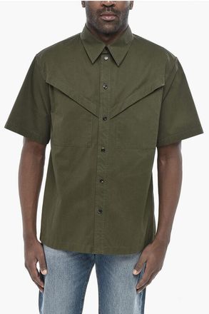 Bottega Veneta Cotton Short-Sleeve Shirt With Double Chest Pocket size 46