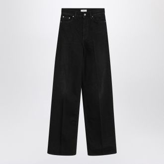 Toteme Pantaloni neri in cotone organico