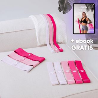 OEM Conjunto: Mini Diadema, Faja Para La Cadera Y Pulsera Power Bracelet De Pink Passion