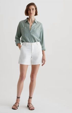AG - Adriano Goldschmied Jude Short Chino Shorts In Powder