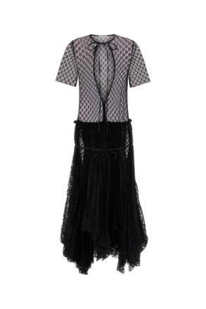 J.W.Anderson Jw Anderson Black Lace Long Dress
