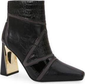 Ninety Union Feebe Side Zip Bootie in Black Multi at Nordstrom Rack, Size 10