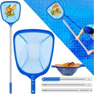 OEM Red Recoge-snacks Para Piscinas, Con 3 Secciones Ajustables, Red De Limpieza Para Piscinas, Spas, Algas Y Estanques -crezuo