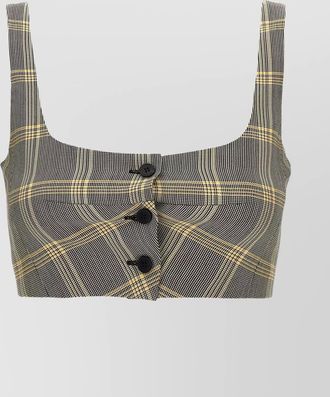 Marni cropped checked top
