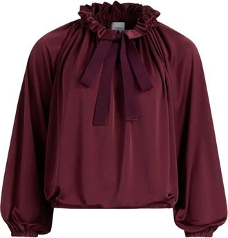 Patou Blusa con ruches - Rosso