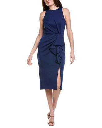 Adrianna Papell Draped Stretch Sheath Dress