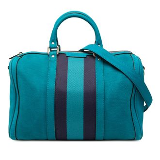 Gucci Turquoise Nubuck Web Joy Satchel