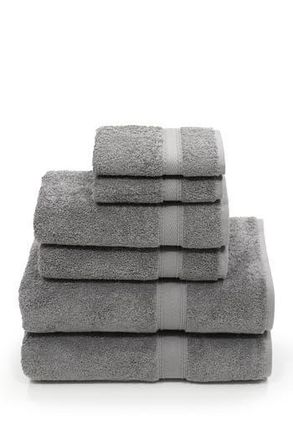 Linum Home Textiles Sinemis Terry 6-Piece Towel Set - Dark Grey at Nordstrom Rack