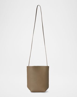 The Row Park North-South Crossbody Tote Bag in Leather