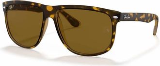 Ray-Ban Boyfriend Zonnebril - unisex - Zonnebrillen - Bruin - 60 MM - Nylon - Accessoires