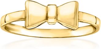 Canaria Canaria 10kt Yellow Gold Bow Tie Ring