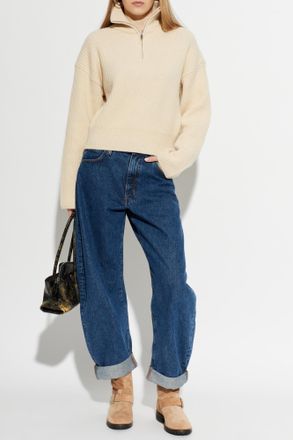 Frame Denim High-waisted Jeans, Womens, Navy Blue