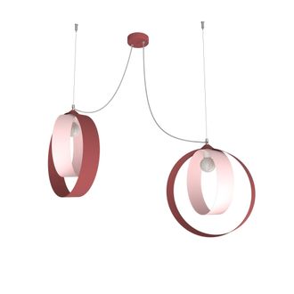 Lumicom Shell L&aacute;mpara De Techo 2 Luces Bicolor Matt
