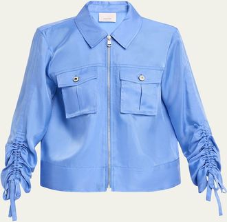 Cinq à Sept Dale Patch-Pocket Twill Jacket