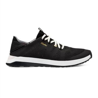 Olukai Womens Huia Trainer Sneaker In Black
