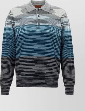 Missoni wool embroidered polo shirt