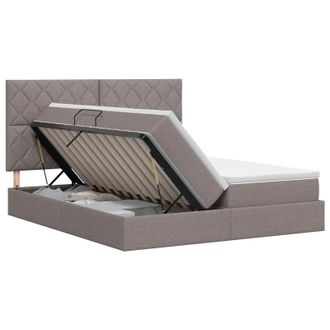 vidaXL Cama Con Almacenamiento Con Cabecera Topo 180 X 200 Cm Tela Vidaxl