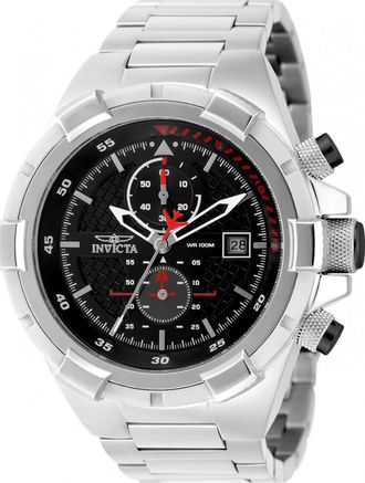 Invicta IN-49251 Mens Aviator Watch - Silver - One Size