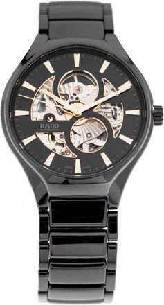 Rado True Round Automatic Open Heart - Dames - Horloges - Zwart - ONE Size - Accessoires