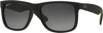 Ray-Ban Authentieke Justin zonnebril- premium kwaliteit! - Heren - Zonnebrillen - Zwart - 55 MM - Accessoires