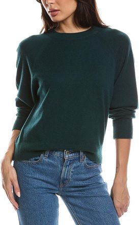 Fort&eacute; Cashmere Rib Trim 100% Cashmere Sweatshirt
