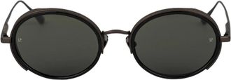 Linda Farrow Zwarte zonnebril - unisex - Zonnebrillen - Zwart - ONE Size - Accessoires