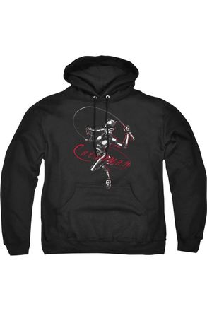Gildan Batman Kitten With A Whip Adult Pull Over Hoodie / Hooded Sweatshirt
