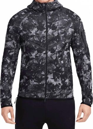 Nike Tech Fleece Windrunner Full-Zip Hoodie In Smoke Anthracite
