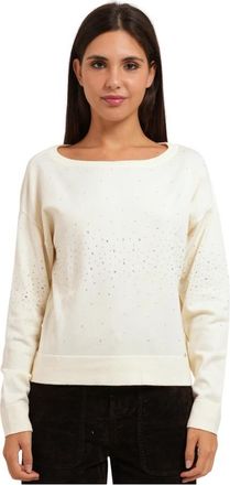 Gaud&igrave; Rhinestone Sweater - Dames - Sweatshirts - Wit - XS - Hoodies & sweatvesten