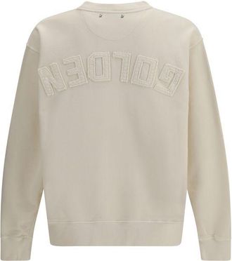 Golden Goose Mens Beige Cotton Sweatshirt Clothing