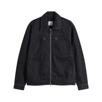 Casablanca Monogram Denim Jacket - Heren - Jassen - Zwart - Maat: M Denim