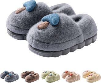 Generic Womens Thick Sole Slippers Mushroom Slippers For Women Super Soft Fuzzy Cushion Slipper Lovely Bootie Slipper Anti Skid Outdoor Sliders Winter Warm Sl