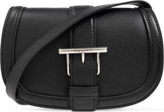 Alexander McQueen Leren tas Mini T-Bar Satchel - Dames - Schoudertassen - Zwart - ONE Size - Leer - Tassen