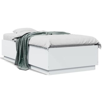 Berkfield Home Bed Frame without Mattress White 75x190 cm Small Single
