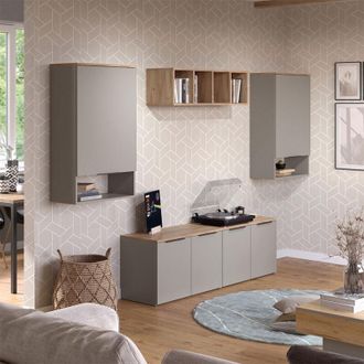 Vicco Conjunto De Sal&oacute;n Wido, Gris, 5 Partes, Vicco