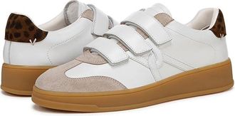 Veronica Beard Reagan Sneakers Womens Shoes Lily White/Leopard Print Suede : 7.5 M, Leather