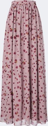 Markarian Morgaine floral chiffon maxi skirt