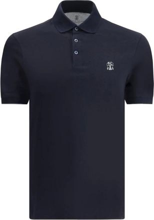 Brunello Cucinelli Tops, Heren, Blauw, S, Shirts