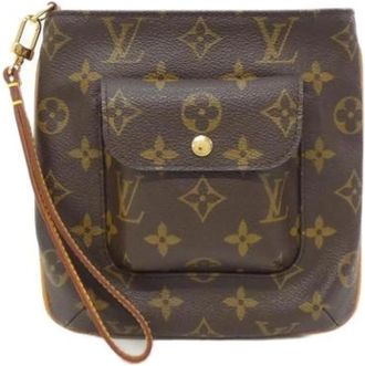 Louis Vuitton Pre-owned Vintage Canvas Clutch - Dames - Vintage Clutch - Bruin - ONE Size - Vintage