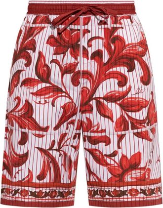 Dolce & Gabbana Heren, Korte broeken, Rood, Maat: L Katoen